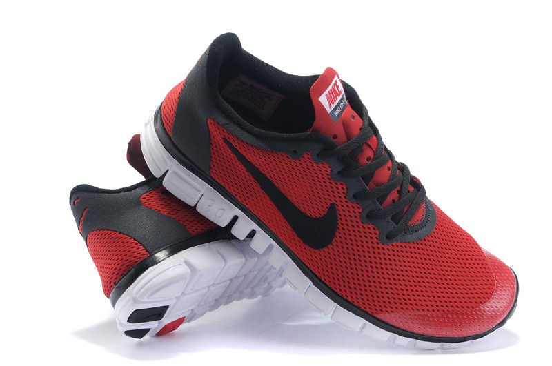 Nike Free 3.0 v2 Womens Shoes red black - Click Image to Close